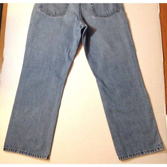Vtg Y2K Steve & Barry's Jeans Men 34 (32 Actual) Light Wash Baggy Straight 90s - Picture 6 of 8